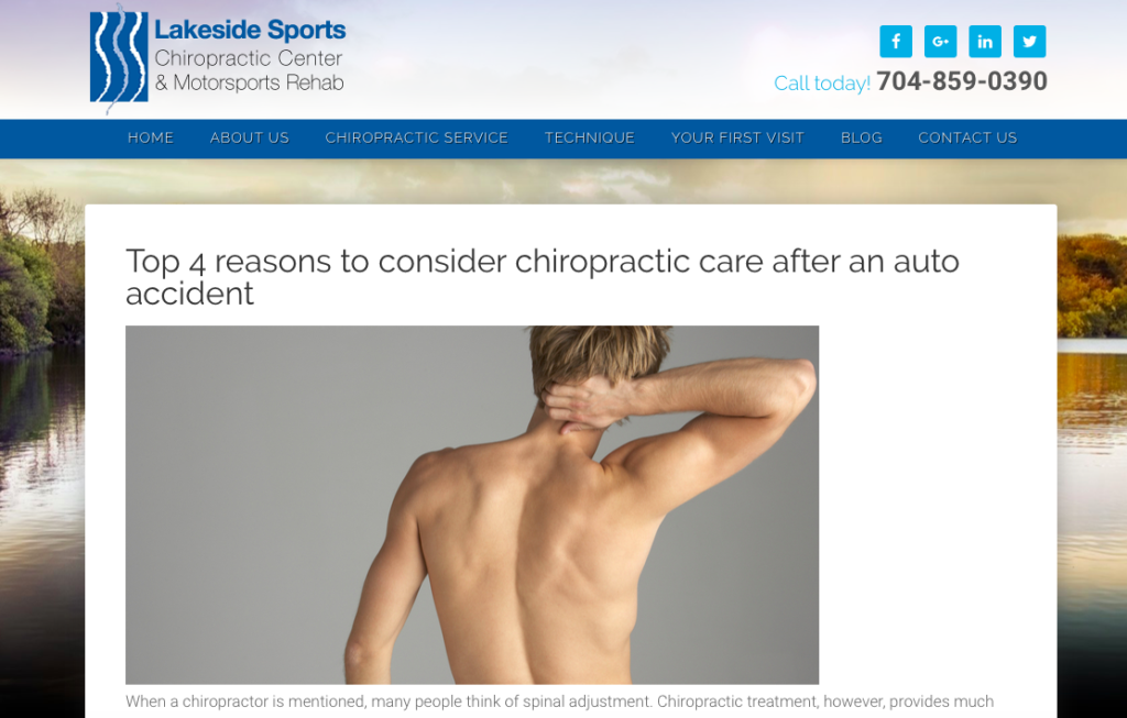 chiropractic blog topics